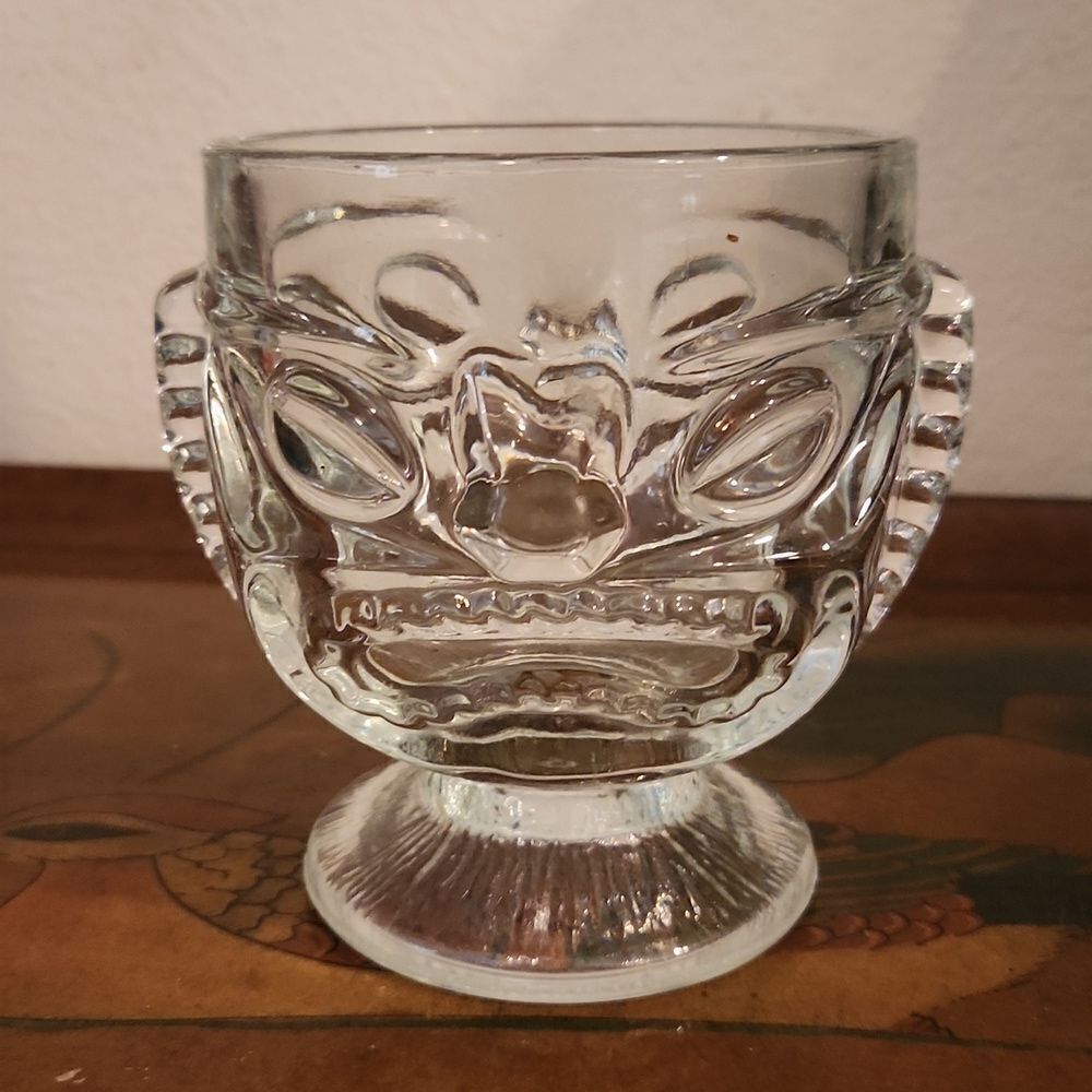 Tiki 2 Sided Happy Sad Face Glass 12 oz.
